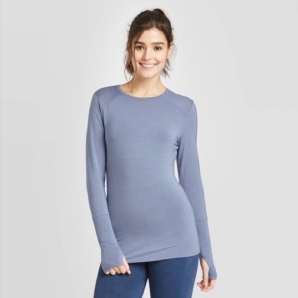 Athletic Comfort Long Sleeve Grey Shirt JoyLab Brand Size XL NWT